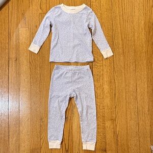 Kissy Kissy Blue & White Floral Kids Pajama Set 2T